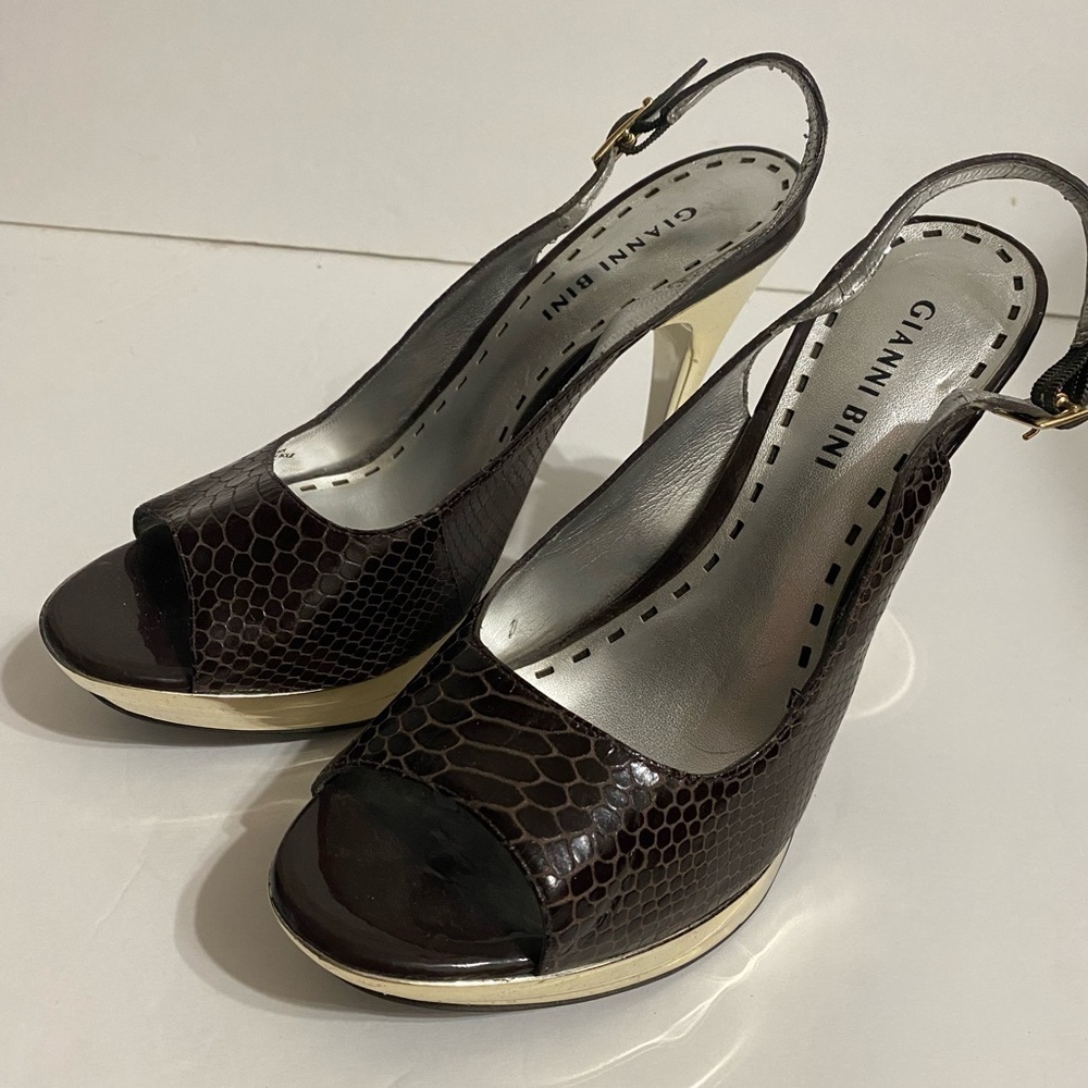 Gianni Bini Women's Brown Courts Size 8M - Picture 4 of 11